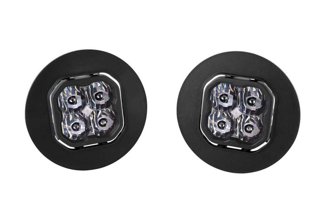 SS3 LED Fog Light Kit for 2007-2013 GMC Sierra 1500 White SAE/DOT Driving Sport w/ Backlight Diode Dynamics