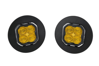 SS3 LED Fog Light Kit for 2007-2014 GMC Sierra 2500/3500 Yellow SAE/DOT Fog Sport w/ Backlight Diode Dynamics