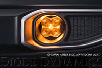 SS3 LED Fog Light Kit for 2011-2014 Dodge Charger Yellow SAE Fog Pro w/ Backlight Type M Bracket Kit Diode Dynamics