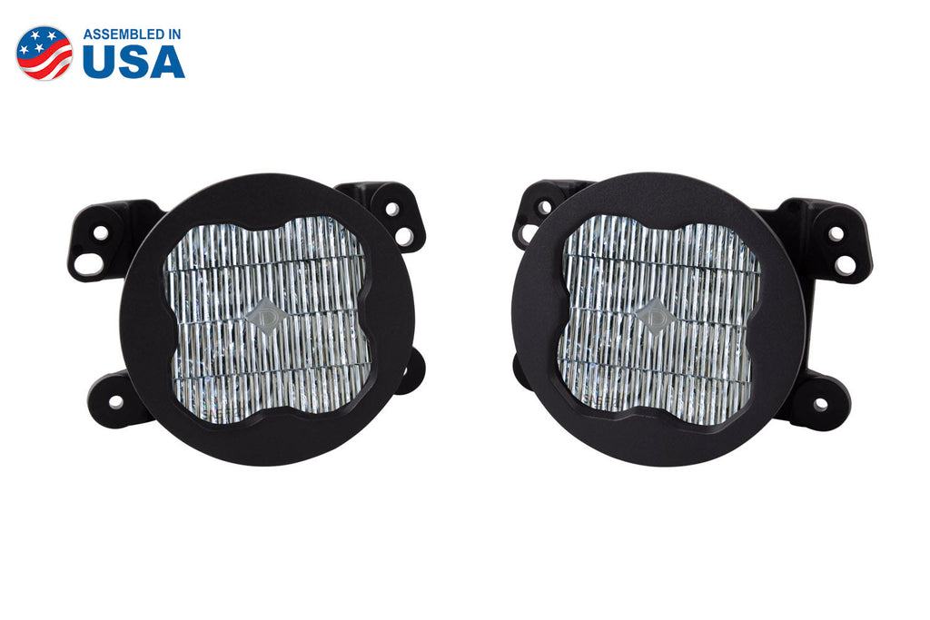 SS3 LED Fog Light Kit for 2005-2007 Dodge Magnum White SAE Fog Max w/ Backlight Type M Bracket Kit Diode Dynamics