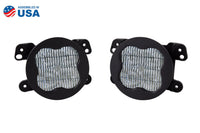 SS3 LED Fog Light Kit for 2011-2013 Jeep Grand Cherokee White SAE Fog Max w/ Backlight Type M Bracket Kit Diode Dynamics