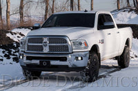 SS3 LED Fog Light Kit for 2010-2018 Ram 2500/3500 White SAE/DOT Driving Sport w/ Backlight Diode Dynamics