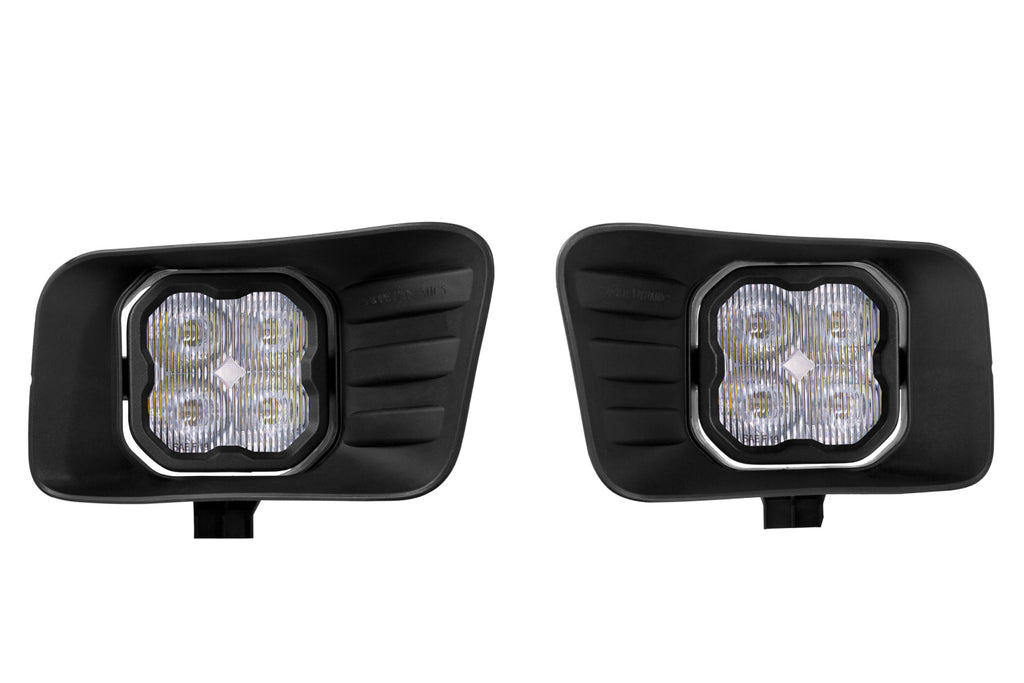 SS3 LED Fog Light Kit for 2010-2018 Ram 2500/3500 White SAE/DOT Fog Sport w/ Backlight Diode Dynamics