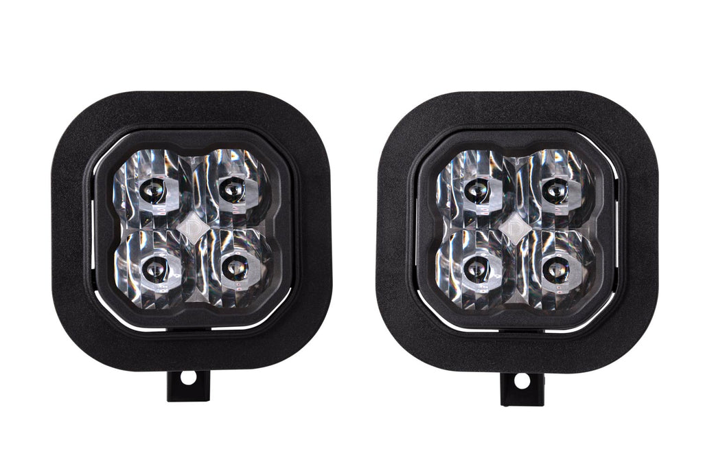 SS3 LED Fog Light Kit for 2011-2016 Ford Super Duty F-250/F-350 White SAE/DOT Driving Sport w/ Backlight Diode Dynamics