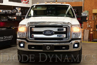 SS3 LED Fog Light Kit for 2011-2016 Ford Super Duty F-250/F-350 White SAE/DOT Fog Sport w/ Backlight Diode Dynamics