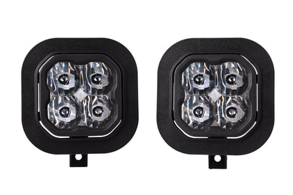 SS3 LED Fog Light Kit for 2011-2016 Ford Super Duty F-250/F-350 White SAE/DOT Driving Pro w/ Backlight Diode Dynamics