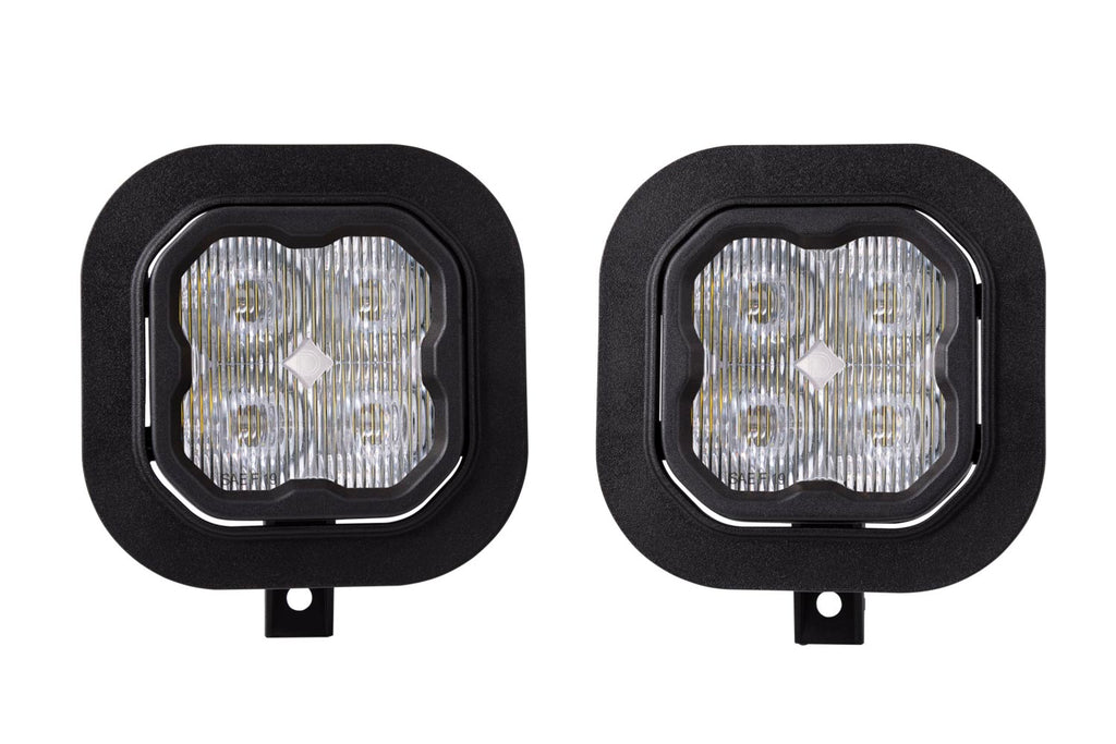 SS3 LED Fog Light Kit for 2011-2016 Ford Super Duty F-250/F-350 White SAE/DOT Fog Pro w/ Backlight Diode Dynamics