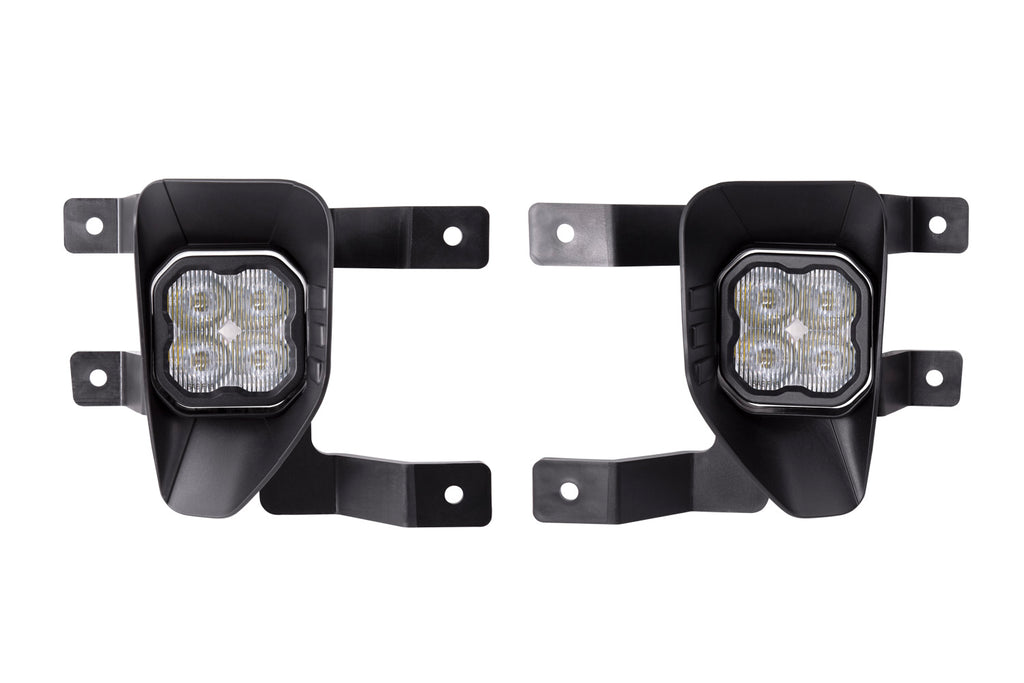 SS3 LED Fog Light Kit for 2019 Chevrolet Silverado 1500 LD White SAE/DOT Fog Sport w/ Backlight Diode Dynamics