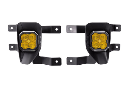 SS3 LED Fog Light Kit for 2016-2018 Chevrolet Silverado 1500 Yellow SAE/DOT Fog Sport w/ Backlight Diode Dynamics