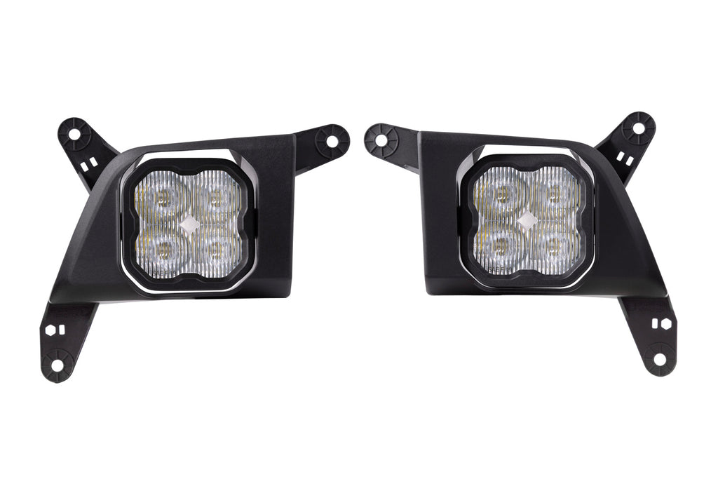 SS3 LED Fog Light Kit for 2020-2021 Chevrolet Silverado HD 2500/3500 White SAE/DOT Fog Sport w/ Backlight Diode Dynamics