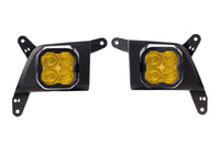 SS3 LED Fog Light Kit for 2019-2021 Chevrolet Silverado 1500 Yellow SAE/DOT Fog Sport w/ Backlight Diode Dynamics