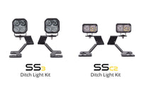 SS3 LED Ditch Light Kit for 2021 Ford Bronco Sport, Pro White Combo Diode Dynamics