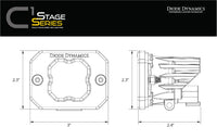 Stage Series Flush Mount Reverse Light Kit, C1 Pro Diode Dynamics