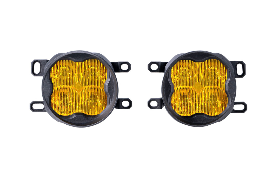 SS3 LED Fog Light Kit for 2014 Lexus IS250C A/T, Yellow SAE/DOT Fog Sport with Backlight Diode Dynamics