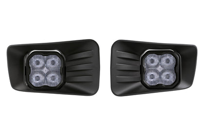 SS3 LED Fog Light Kit for 2007-2014 Chevrolet Silverado 2500/3500 HD, White SAE/DOT Fog Sport Diode Dynamics
