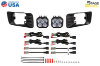 SS3 LED Fog Light Kit for 2007-2013 Chevrolet Avalanche Z71, White SAE/DOT Driving Sport with Backlight Diode Dynamics