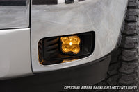 SS3 LED Fog Light Kit for 2007-2015 Chevrolet Silverado, Yellow SAE/DOT Fog Sport with Backlight Diode Dynamics