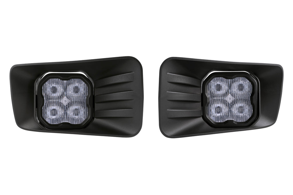 SS3 LED Fog Light Kit for 2007-2014 Chevrolet Silverado 2500/3500 HD, White SAE/DOT Fog Max with Backlight Diode Dynamics