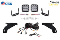 SS5 Bumper LED Pod Light Kit for 2021-2022 Ford F-150, Pro White Combo Diode Dynamics