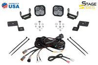 Stage Series Backlit Ditch Light Kit for 2021-2022 Ford F-150, SSC2 Pro White Combo Diode Dynamics