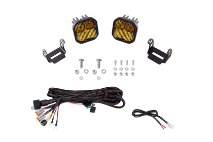 Stage Series Backlit Ditch Light Kit for 2021-2022 Ford F-150, SS3 Sport White Combo Diode Dynamics