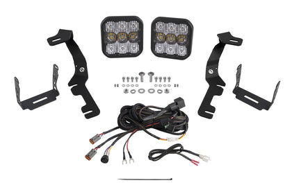 Stage Series Ditch Light Kit for 2019-Present Ram, SS5 Sport White Combo Diode Dynamics