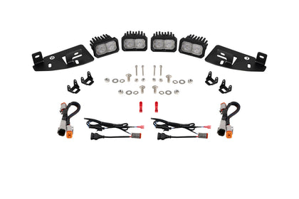 SSC2 LED Fog Pocket Kit for 2019-Present Ram, White Sport Diode Dynamics