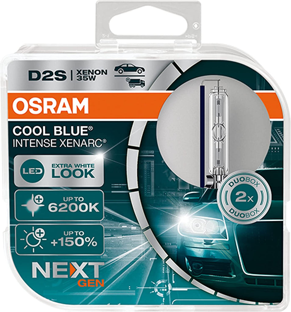D2S Osram 66240CBN Cool Blue Intense Next Gen HID Xenon Bulbs (2