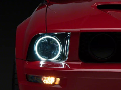 Raxiom 05-09 Ford Mustang GT V6 Axial Series CCFL Halo Projector Headlight- Blk Housing (Smkd Lens)