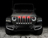 Oracle Pre-Runner Style LED Grille Kit for Jeep Wrangler JL - Red SEE WARRANTY