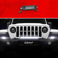 XK Glow Razor Light Bar Auxiliary High Beam Driving No Wire & Switch 6in