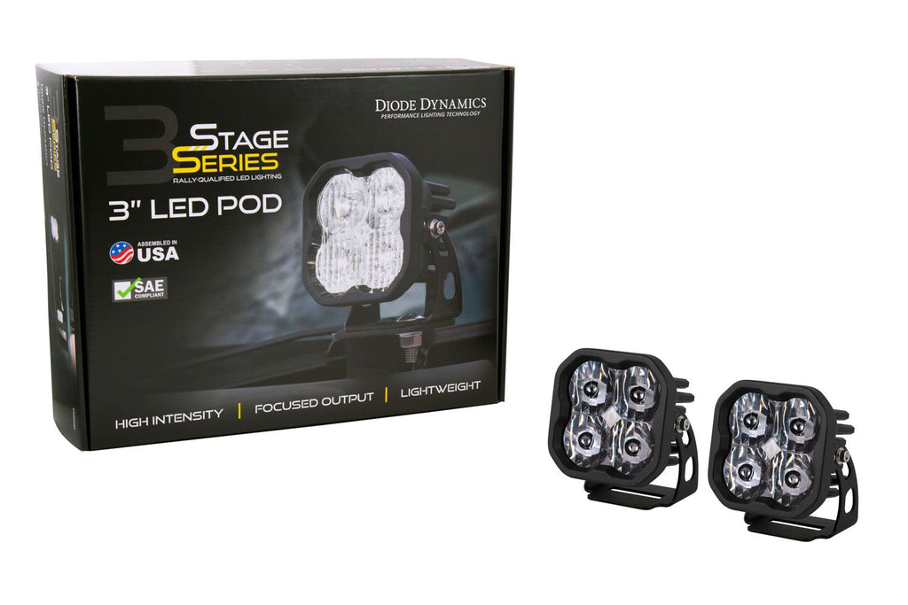 Stage Series 3" White LED Pod Standard (Pair)
