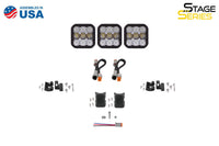 SS5 Pro Universal CrossLink 3-Pod Lightbar Yellow Driving