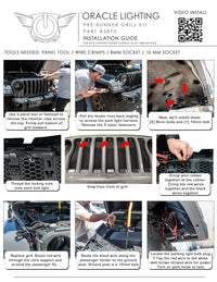 Oracle Pre-Runner Style LED Grille Kit for Jeep Wrangler JL - Blue NO RETURNS