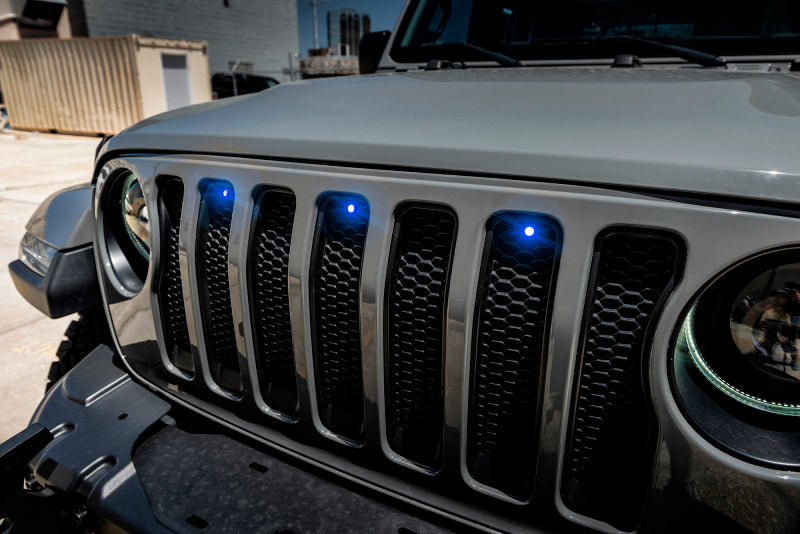 Oracle Pre-Runner Style LED Grille Kit for Jeep Wrangler JL - Blue SEE WARRANTY