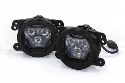 Morimoto 4Banger Fog Light Kit: Wrangler JK (HXB Yellow Wide Beam)