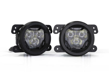 Morimoto 4Banger Fog Light Kit: Wrangler JK (NCS Yellow Wide Beam)