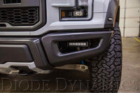 Diode Dynamics Bumper-Mount LED System: Ford Raptor (17-20) (Amber / Driving Beam) (2x SS6 Bars)