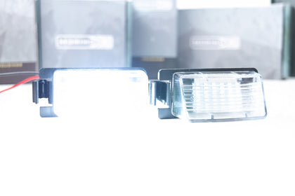 Morimoto XB LED License Plate Modules: Infiniti Q60 2014, 2015