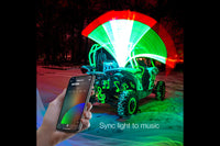 XKChrome RGB LED Whip Lights: 48in / Pair