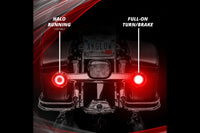 XKGlow Motorcycle Turn Signal Kit: Rear / Flat / Clear