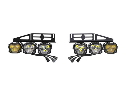 Morimoto 4Banger Fog Light Kit: 15-20 Ford Raptor (NCS Yellow Wide / Combo / Spot)