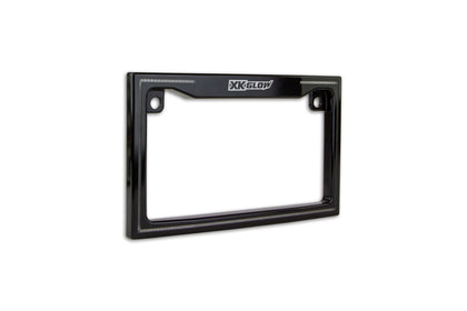 XKGlow Motorcycle Plate Frame: Black / Turn Signal
