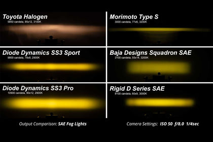 Diode Dynamics SS3 Pro LED Pods: Type GM (Set / SAE / White / Fog Beam)