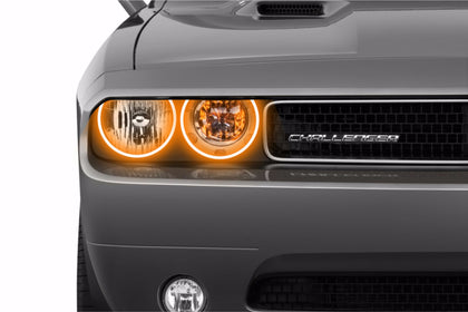 Dodge Challenger w/o OEM HID (08-14): Profile Prism Fitted Halos (Kit)