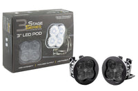 Diode Dynamics SS3 Pro LED Pods: Type GM (Set / SAE / White / Fog Beam)