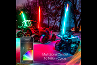 XKChrome RGB LED Whip Lights: 32in / Pair