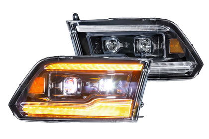 Morimoto XB LED Projector Headlights (Amber DRL): Dodge Ram 3500 2009, 2010