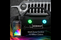 XKChrome RGB LED Fog Light Kit: Wrangler JL (Black w/o Controller) (Pair)