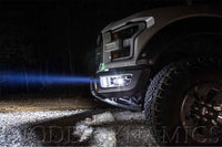 Diode Dynamics Bumper-Mount LED System: Ford Raptor (17-20) (Amber / Wide Beam) (2x SS6 Bars)